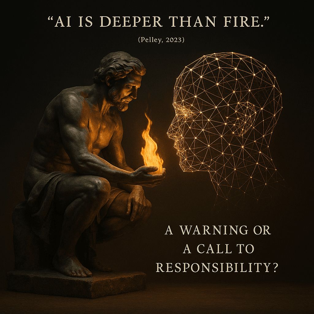 "AI is deeper than fire". A warning or a call to responsibility?